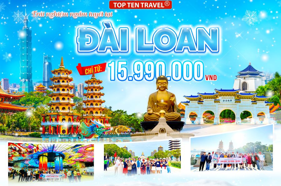 Du lịch Đài Loan: Cao Hùng - Đài Trung - Đài Bắc 5N4D