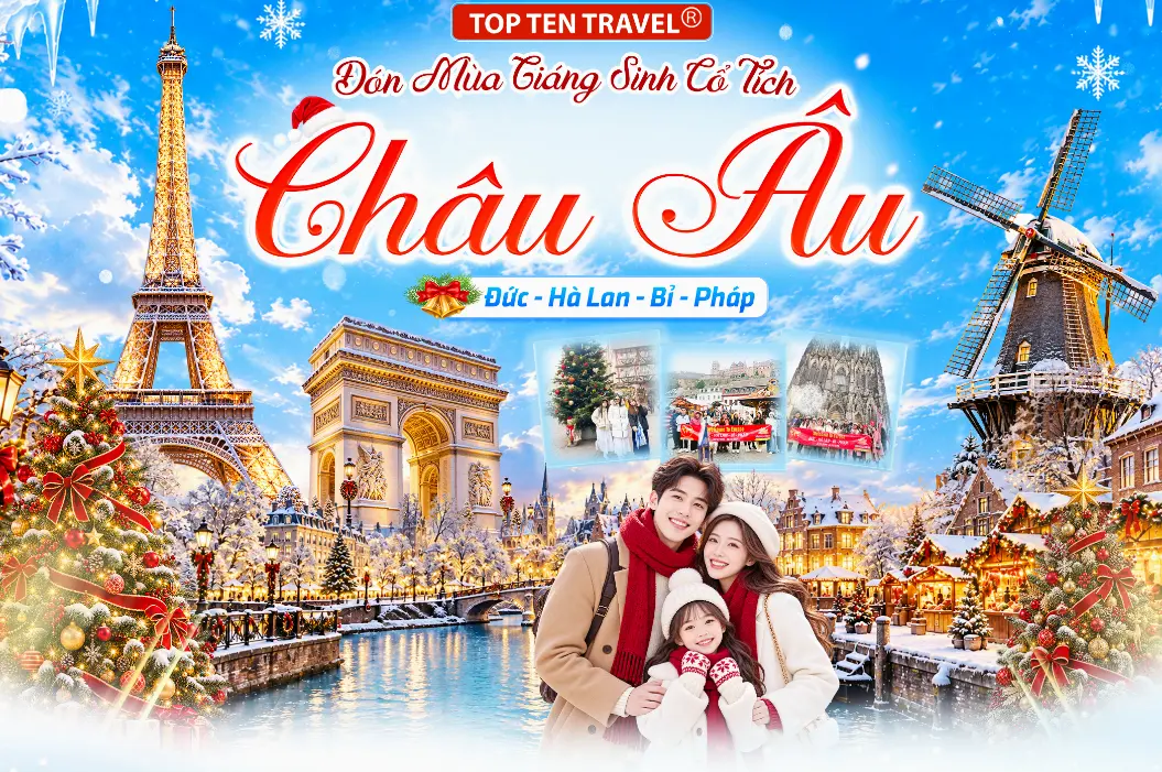Du Lịch Châu Âu Mùa Đông: Đức - Hà Lan - Bỉ - Pháp 8N8D