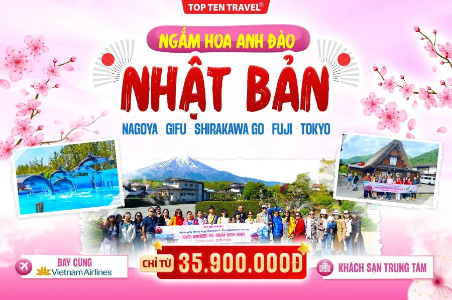 Tour Nhật Bản Ngắm Hoa Anh Đào: Nagoya - Gifu - Shirakawa Go - Fuji - Tokyo
