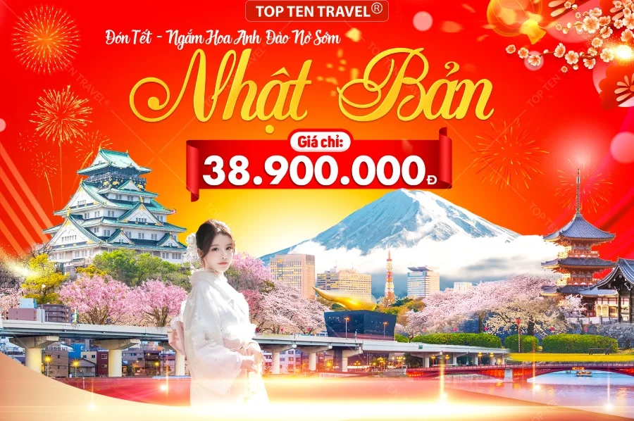 Tour Nhật Bản Tết 2026: Narita - Tokyo - Yamanashi | 6N5Đ