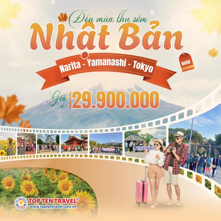 Tour Nhật Bản Mùa Hướng Dương: Narita - Tokyo - Phú Sỹ - Kyoto - Osaka