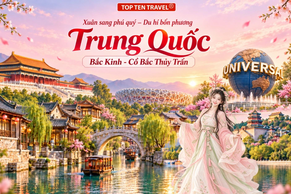 Tour Trung Quốc mùa xuân | Bắc Kinh - Cổ Bắc Thủy Trấn 5N5D