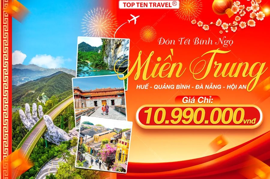 Tour Tết Giá Tốt: Huế - Quảng Bình – Đà Nẵng – Hội An 4N3D