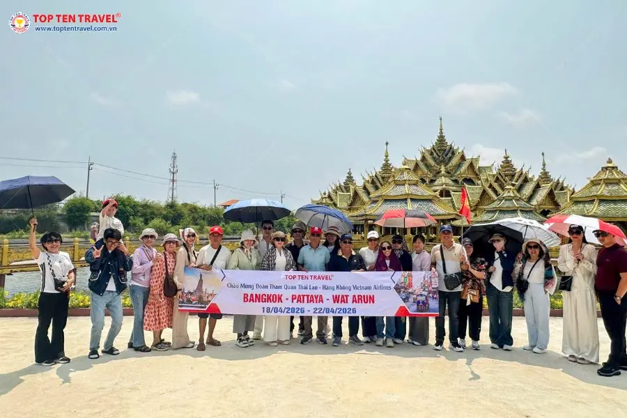 Tour Thái Lan: Bangkok - Pattaya - Suanthai - Muang Boran - Wat Arun | 5N4D