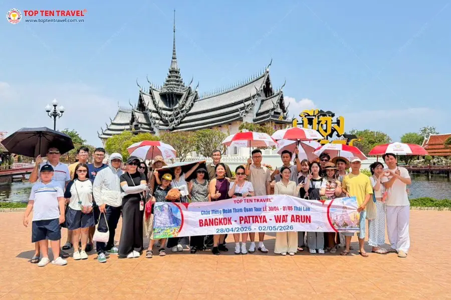 Tour Thái Lan: Bangkok - Pattaya - Suanthai - Muang Boran - Wat Arun | 5N4D