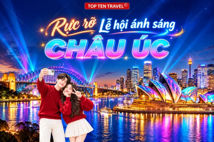 Tour du lịch Úc Mùa Lễ Hội Vivid Sydney