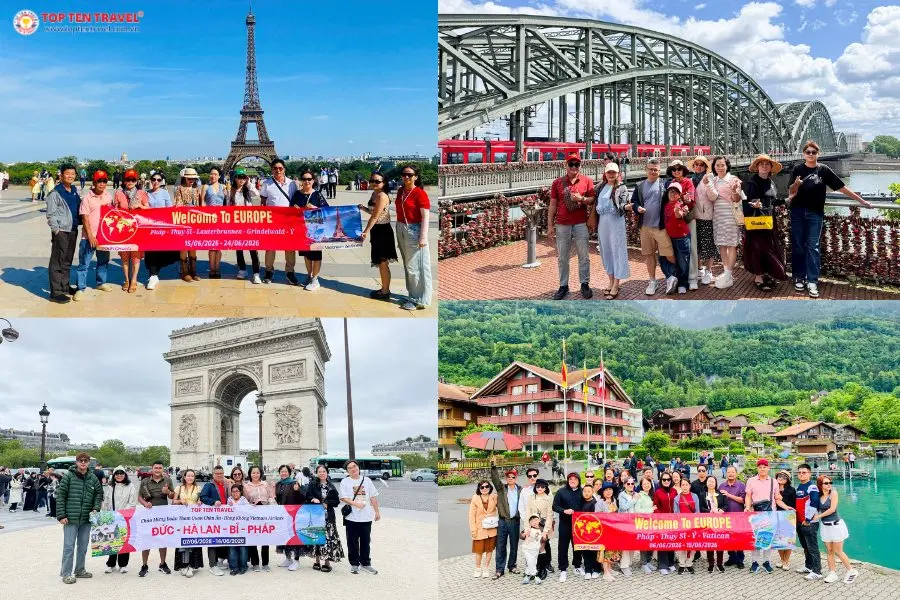 Tour châu Âu Tết 2027: Pháp - Luxembourg - Bỉ - Hà Lan - Đức 9N9D