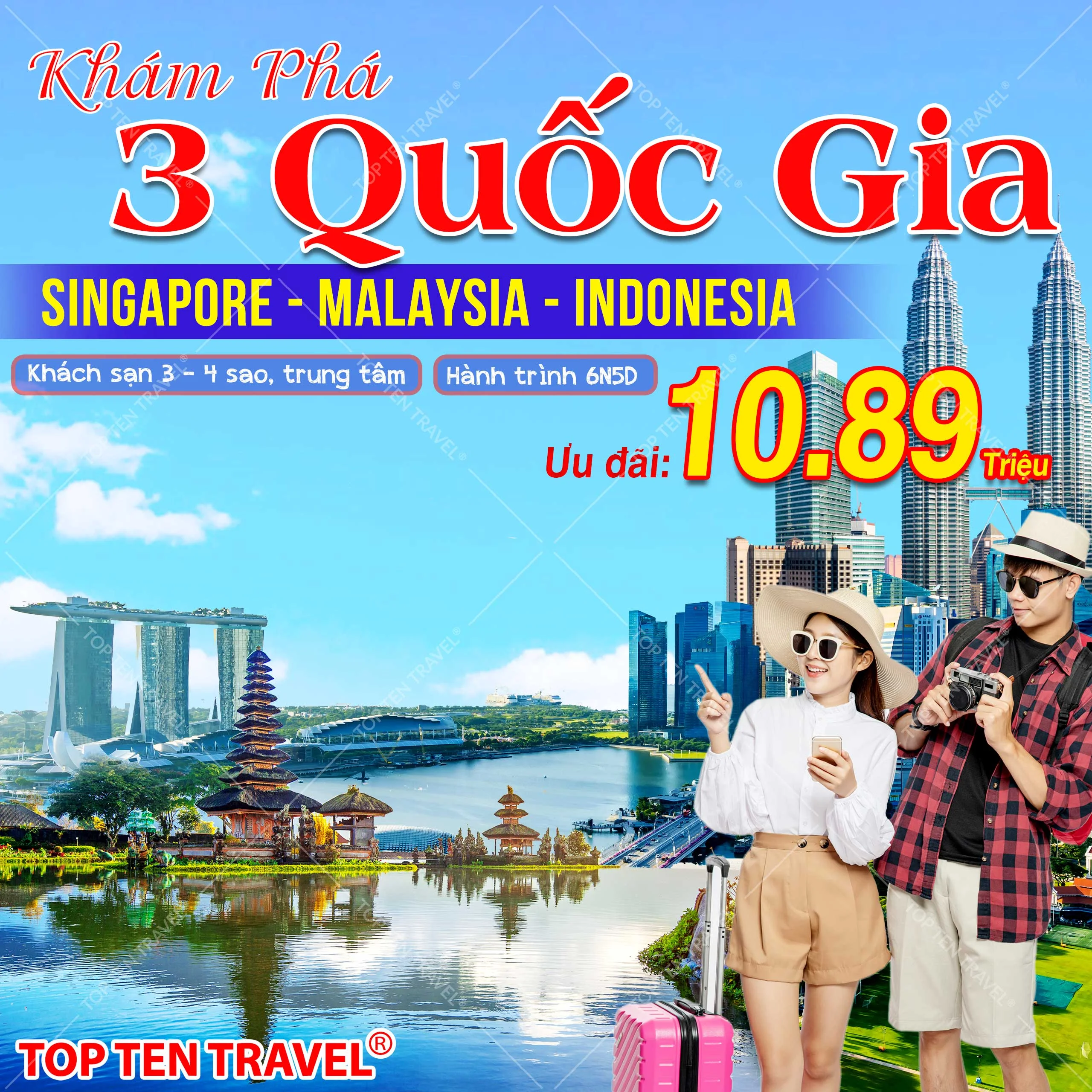 Tour Singapore - Indonesia - Malaysia | 6N5D