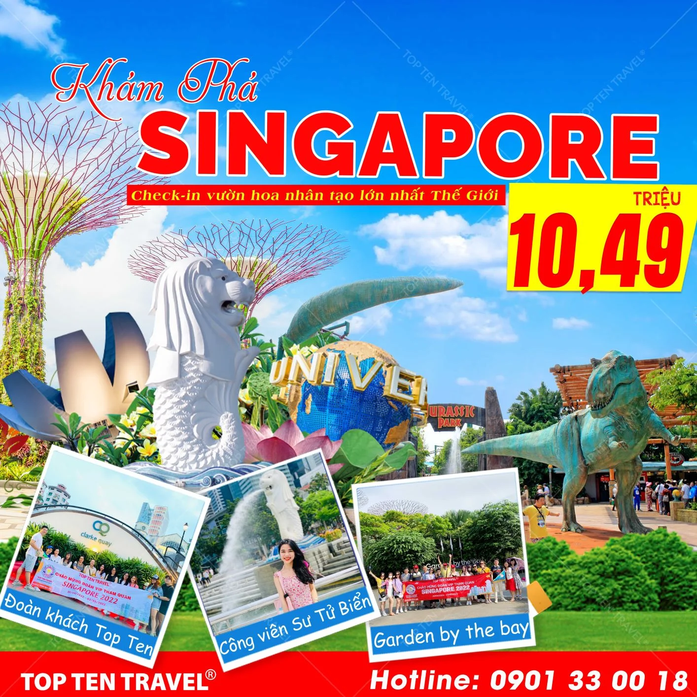 Tour du lịch Mono SINGAPORE 2022 | 4N3D ;11/04/2022