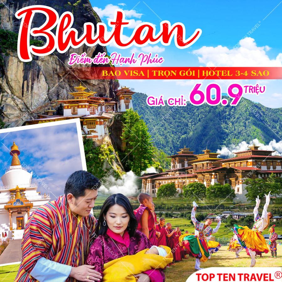 Tour Du Lịch Châu Á: Bhutan - Thimphu - Paro