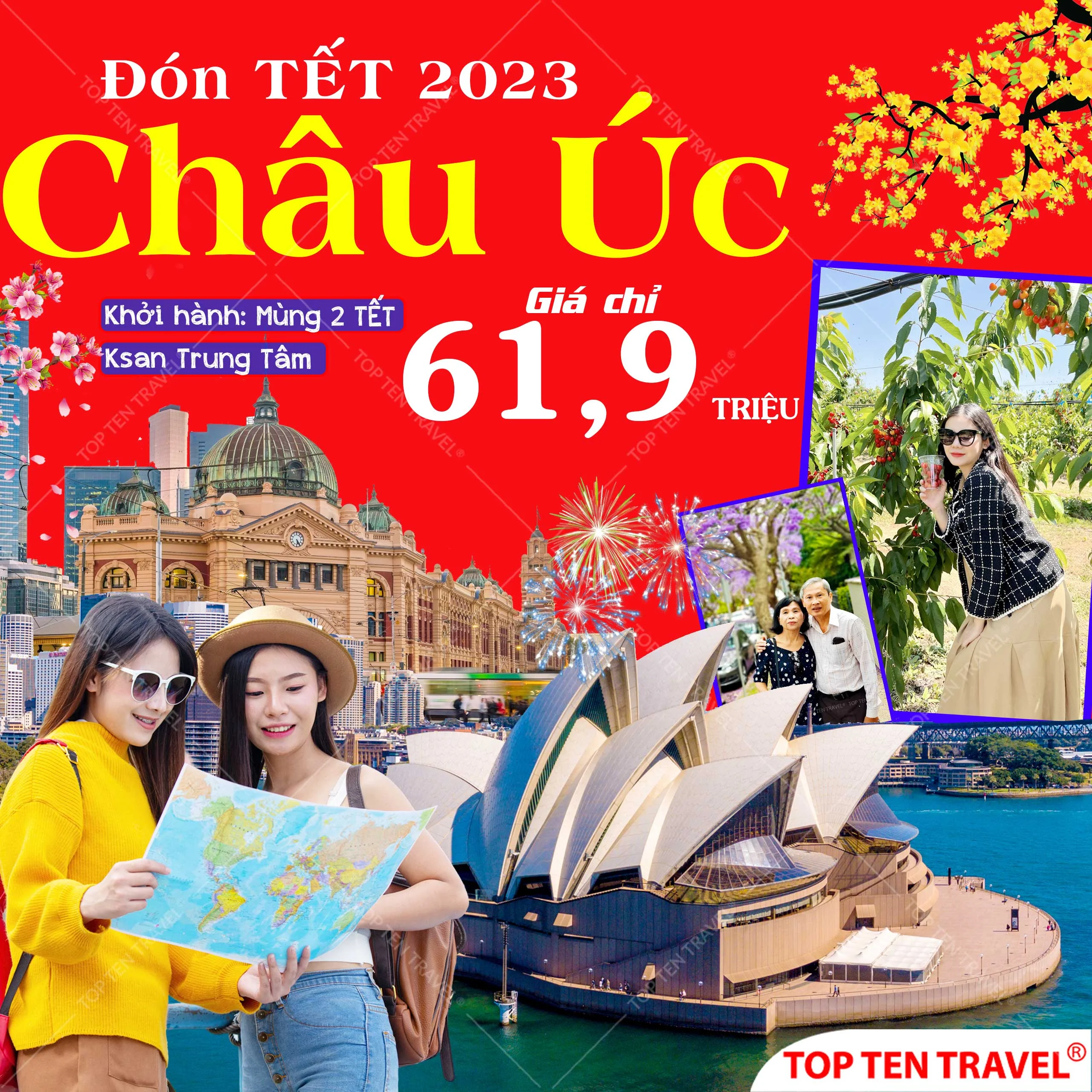 Tour Du Lịch Úc Tết 2025: Sydney - Melbourne 6N5D