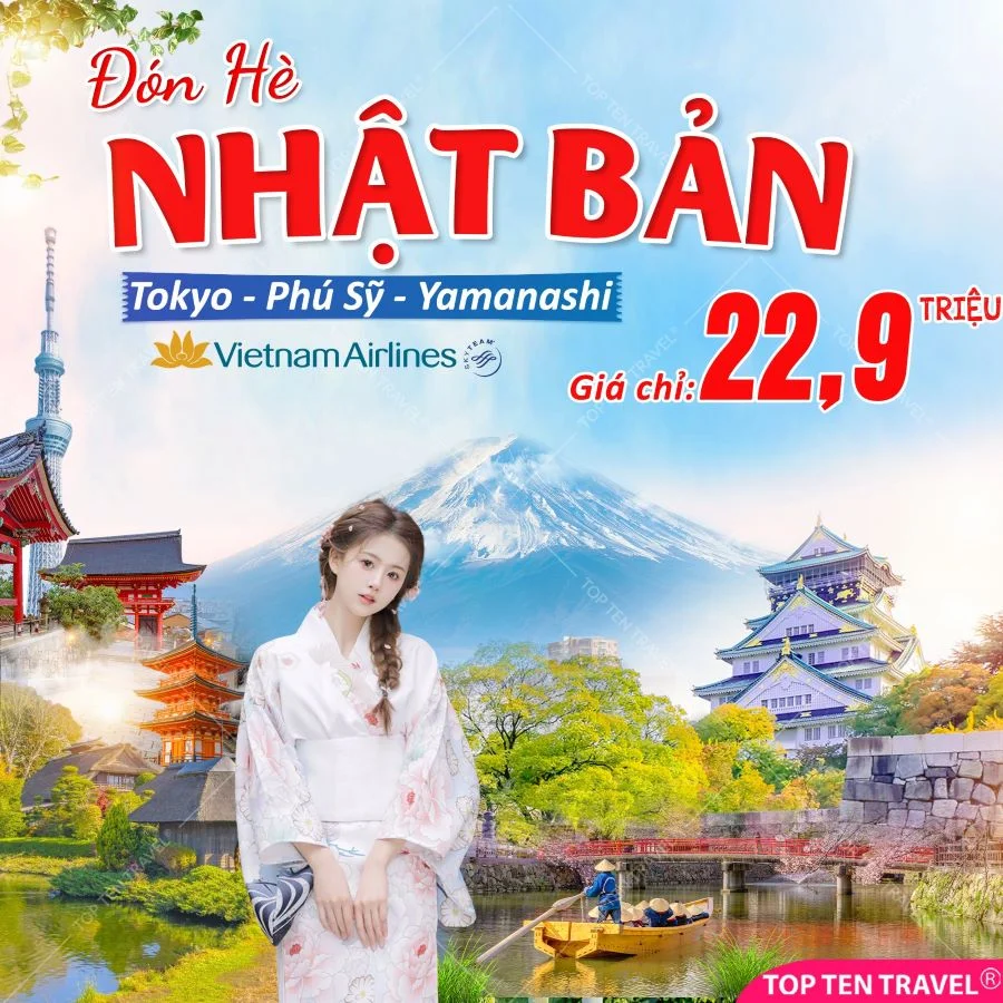 Tour Nhật Bản Bay VNA: Tokyo - Phú Sỹ - Yamanashi 5N4D