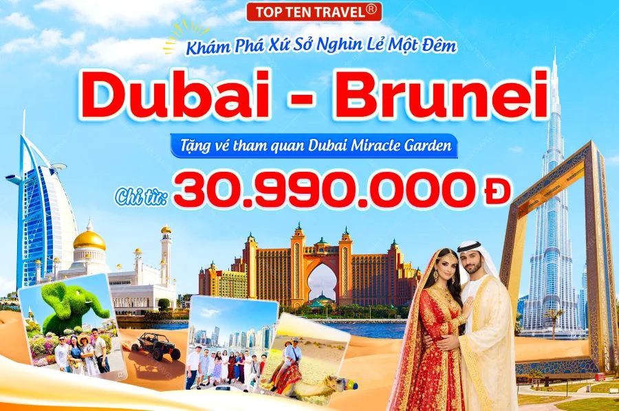 Tour du lịch Dubai – Abu Dhabi – Brunei | 6N5D