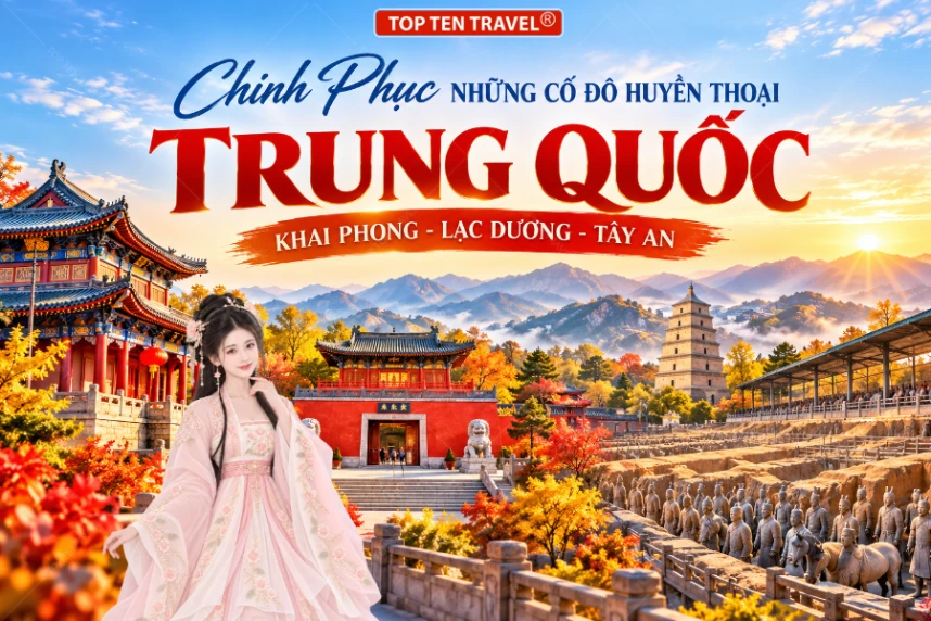 Tour Trung Quốc | Khai Phong - Lạc Dương - Hoa Sơn - Tây An