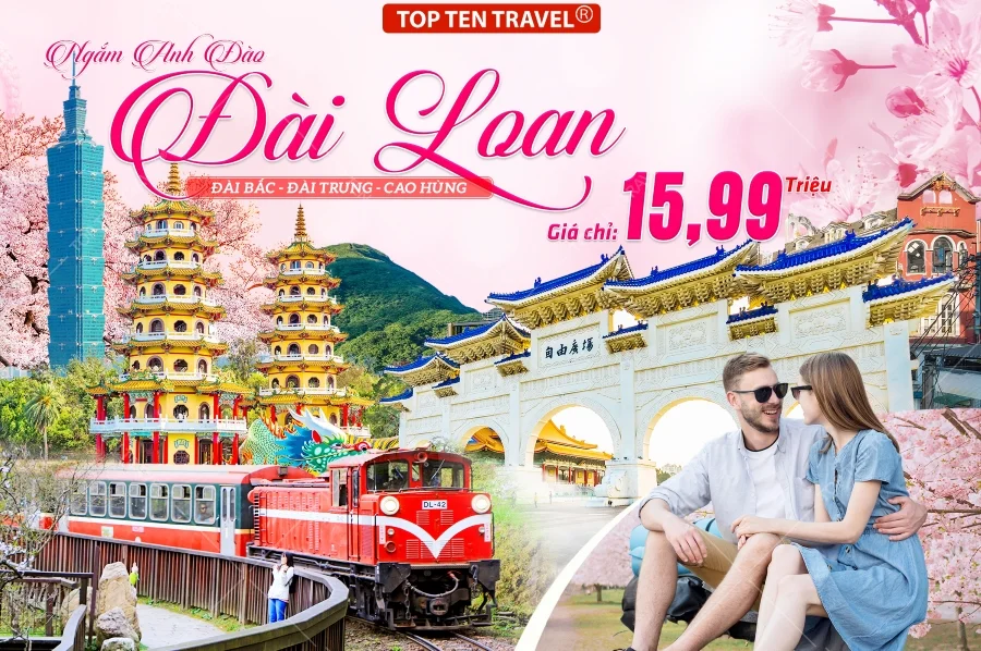 Du Lịch Đài Loan Ngắm Hoa Anh Đào: Đài Bắc - Đài Trung - Cao Hùng