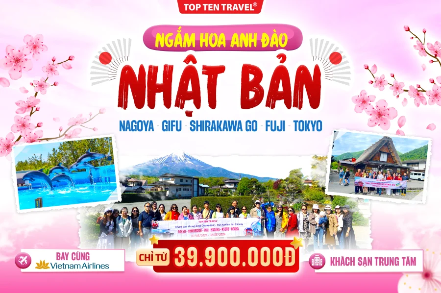 Tour Nhật Bản Ngắm Hoa Anh Đào: Nagoya - Gifu - Shirakawa Go - Fuji - Tokyo