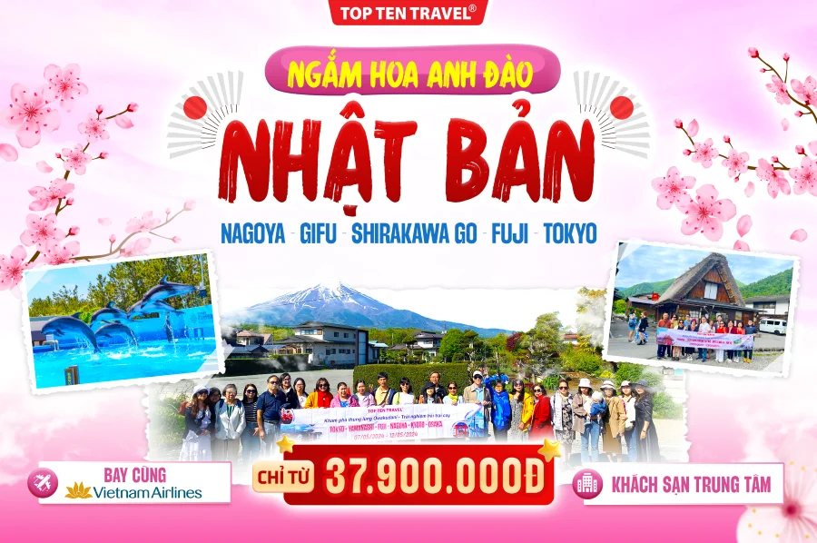 Tour Nhật Bản Ngắm Hoa Anh Đào: Nagoya - Gifu - Shirakawa Go - Fuji - Tokyo