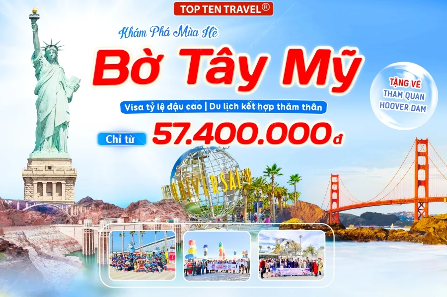 Tour Du Lịch Bờ Tây Nước Mỹ 7N6D