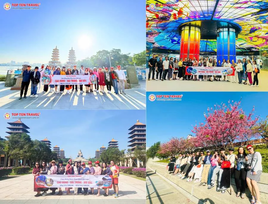 Tour Đài Loan Giá Tốt: Cao Hùng - Đài Trung - Đài Bắc 5N4D