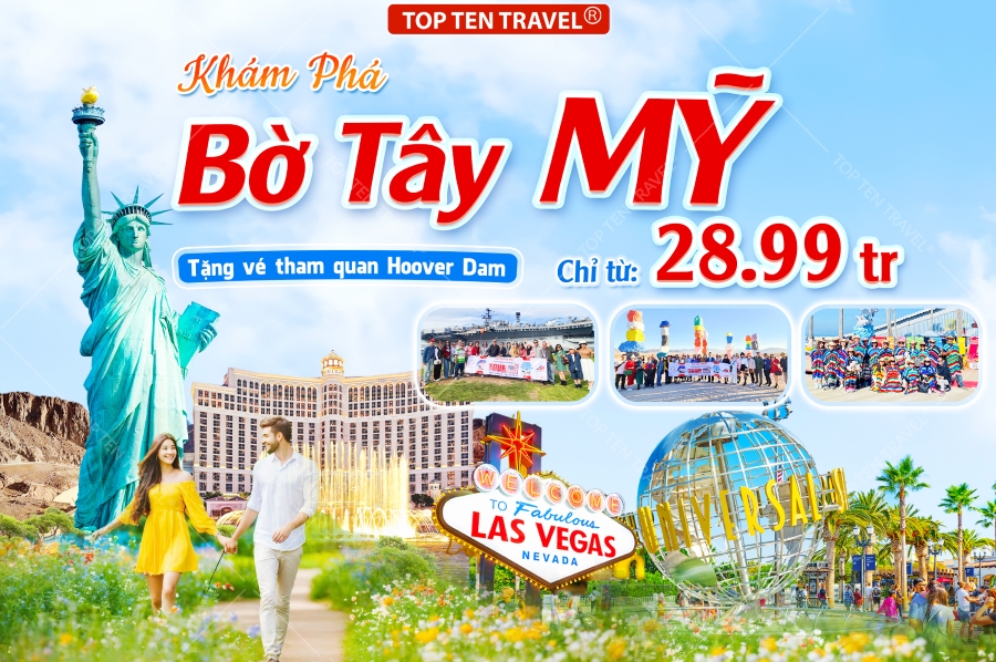 Tour Du Lịch Mỹ Bờ Tây Giá Tốt 7N6D