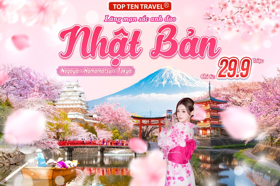 Tour Nhật Bản Mùa Xuân: Nagoya - Hamamatsu - Tokyo