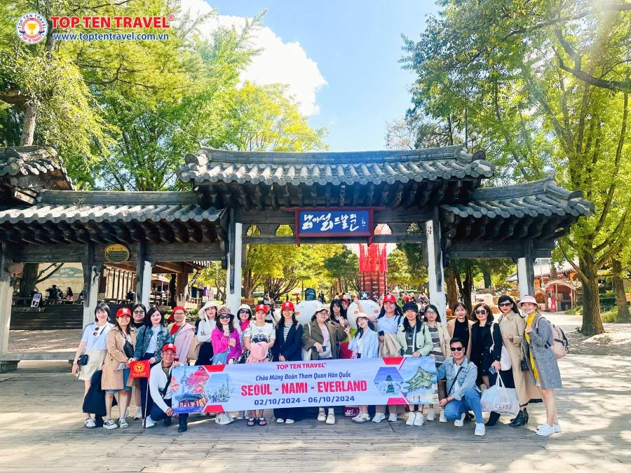 Du lịch Hàn Quốc 2025: Seoul - Asan - Jeonju