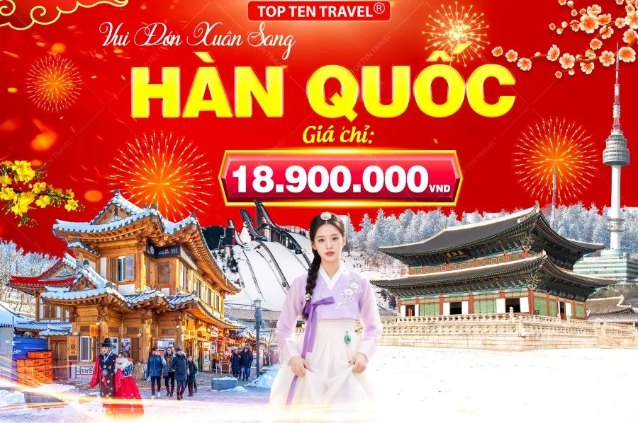 Tour Hàn Quốc Mùa Đông: Seoul - Nami - Namsan - Lotte World - Starfield 5N4D