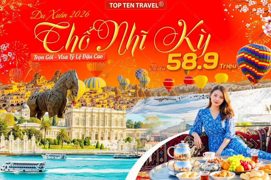 Tour du Lịch Thổ Nhĩ Kỳ Tết 2026