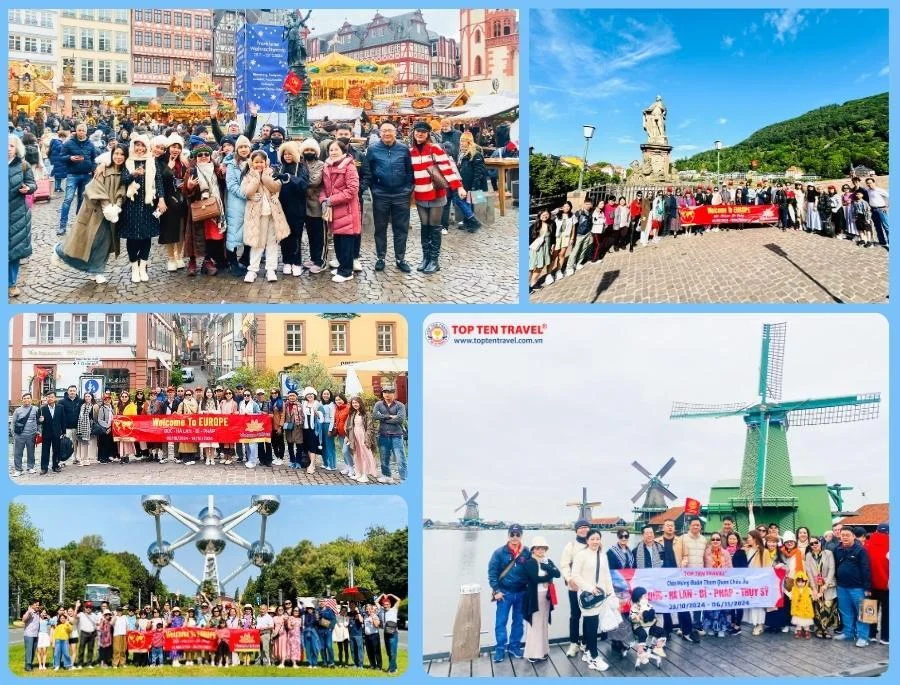 Tour Du Lịch Châu Âu Tết 2026: Đức - Hà Lan - Bỉ - Pháp 9N8D