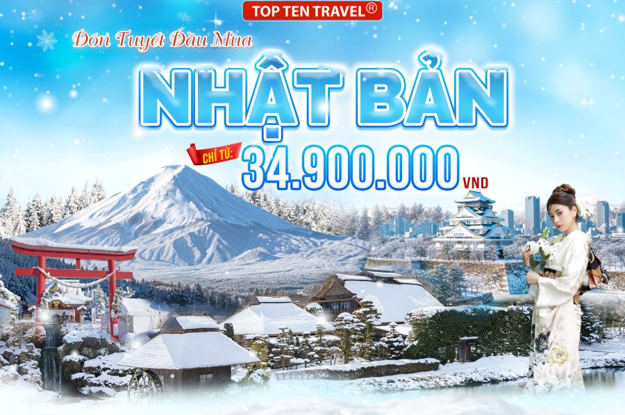 Tour Nhật Bản No Shop: Narita - Tokyo - Yamanashi - Nagoya - Osaka