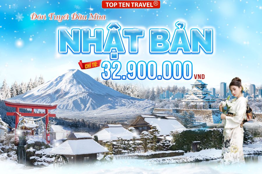 Tour Nhật Bản No Shop: Narita - Tokyo - Yamanashi - Nagoya - Osaka