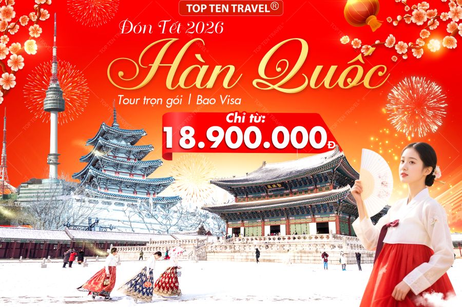 Tour Hàn Quốc Đón Tết 2026: Seoul - Nami - Everland 5N4D