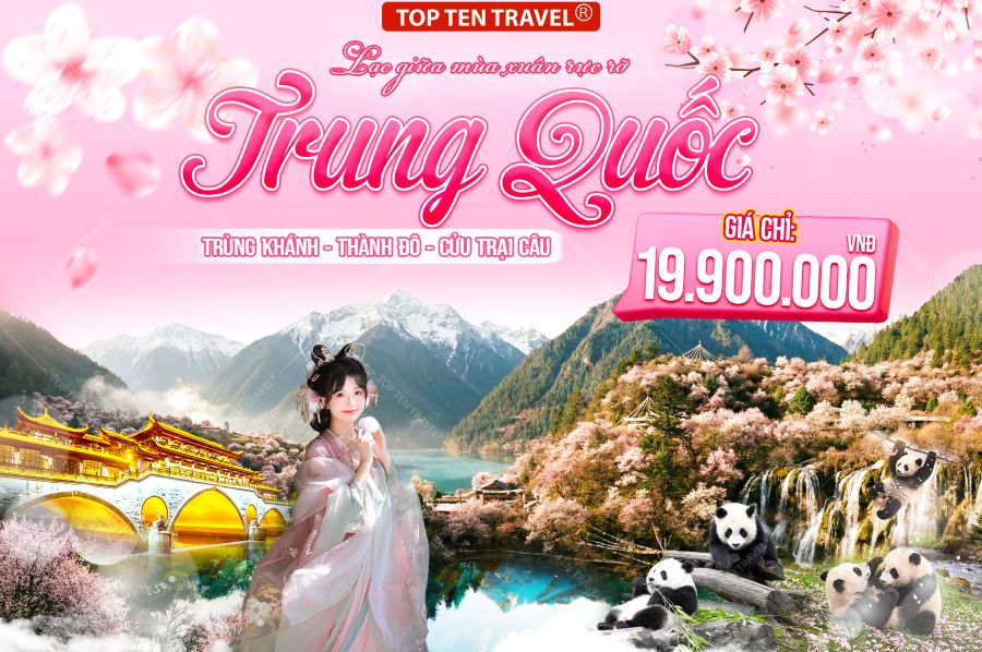 Du lịch Trung Quốc 'Khám Phá Cửu Trại Câu' 6N5D