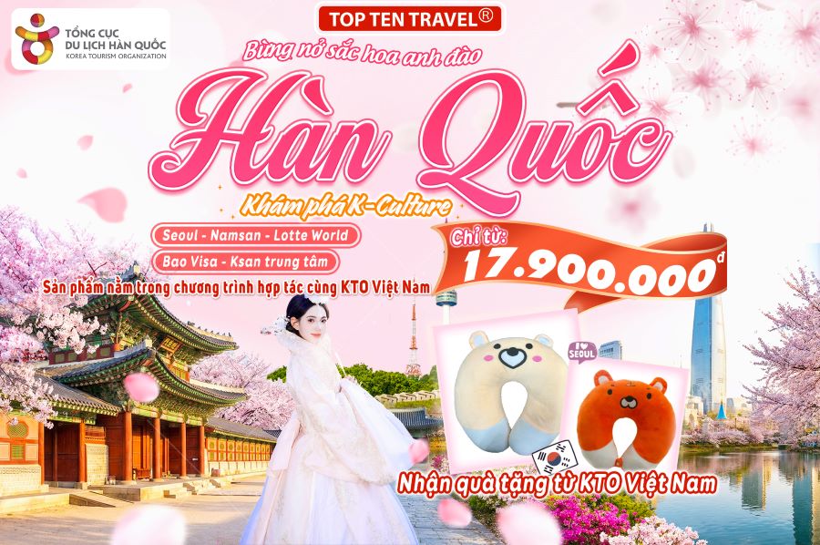 Tour Hàn Quốc: Seoul - Namsan - Lotte World 5N4D