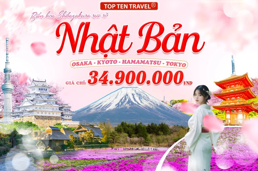 Tour Nhật Bản No Shop: Narita - Tokyo - Yamanashi - Nagoya - Osaka