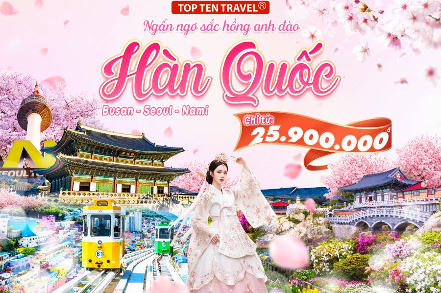 Tour Hàn Quốc Lễ 30/04: Busan - Seoul - Nami 6N5D