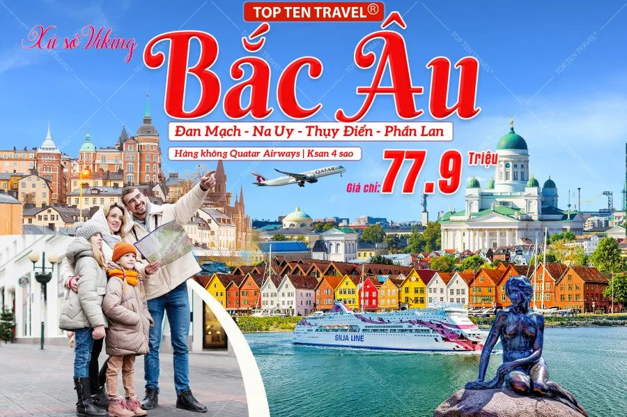 Tour du lịch Bắc Âu: Đan Mạch - Na Uy - Thụy Điển - Phần Lan