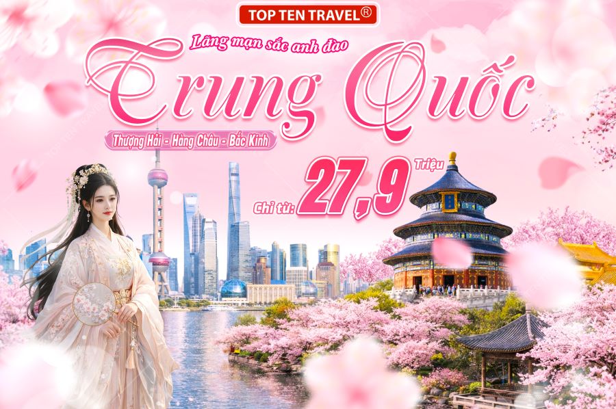 Tour Trung Quốc Bay VNA: Thượng Hải - Hàng Châu - Bắc Kinh 7N6D