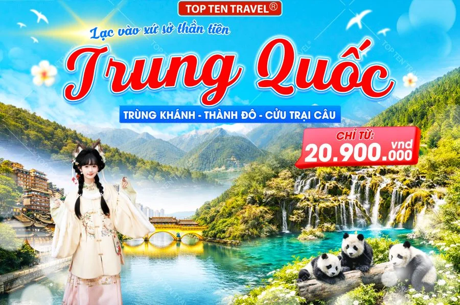 Du lịch Trung Quốc 'Khám Phá Cửu Trại Câu' 6N6D