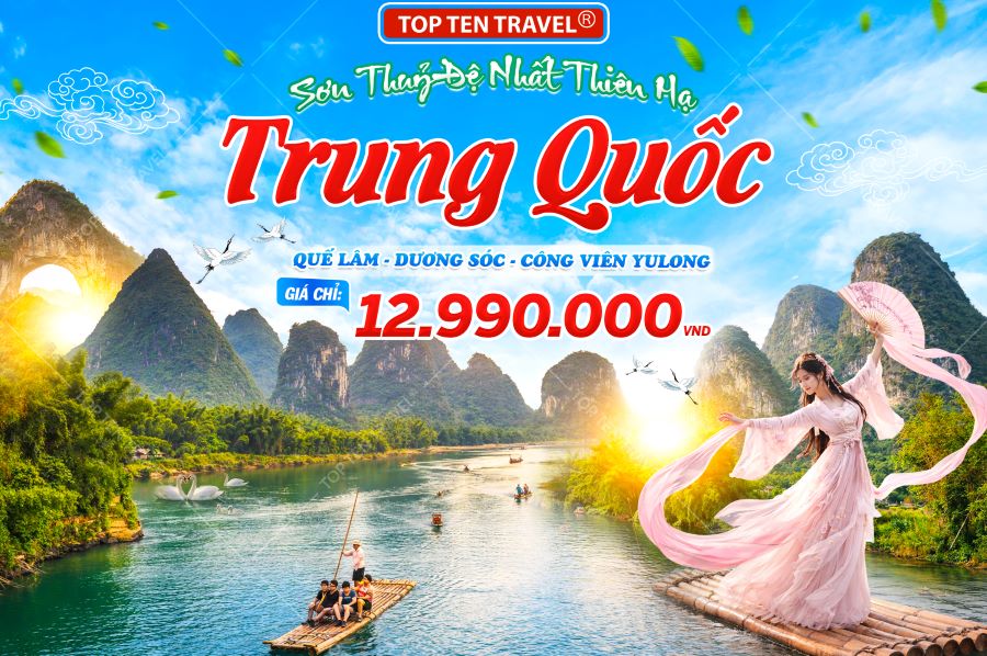Tour du lịch Trung Quốc: Quế Lâm - Dương Sóc