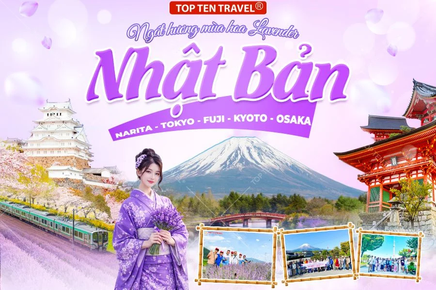 Tour Nhật Bản Khám Phá Mùa Hoa Lavender