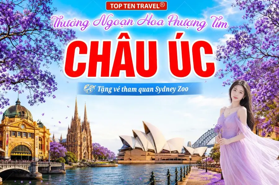 Tour Úc Mùa Xuân: Melbourne - Sydney - Brisbane - Gold Coast 7N7D