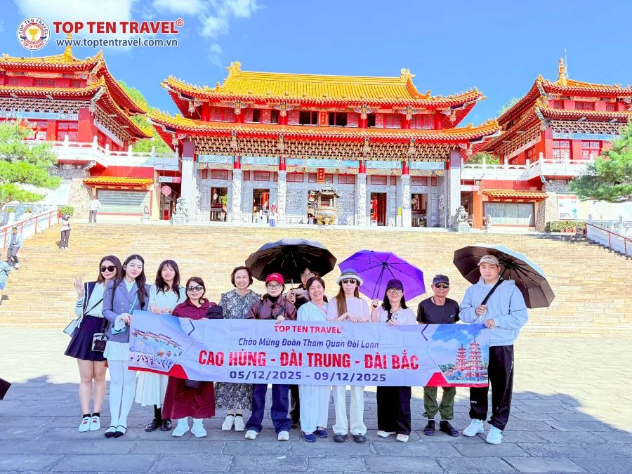 Tour Đài Loan Mùa Hè: Cao Hùng - Đài Trung - Đài Bắc 5N4D