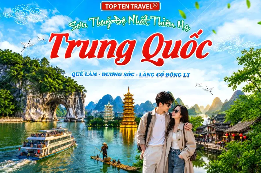 Tour Trung Quốc: Quế Lâm - Dương Sóc 6N5D Trọn Gói