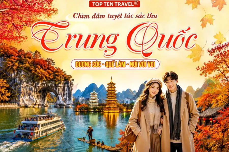 Tour Trung Quốc: Quế Lâm - Dương Sóc 6N5D Trọn Gói