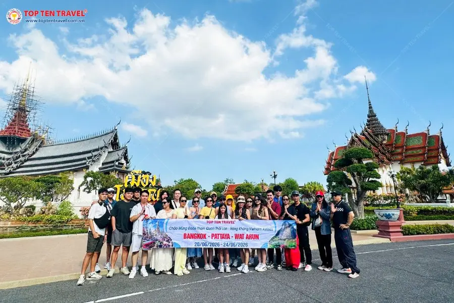 Tour Thái Lan: Bangkok - Pattaya - Suanthai - Muang Boran - Wat Arun | 5N4D