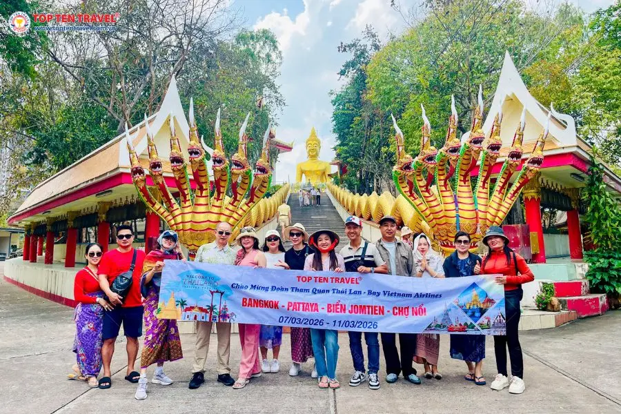 Tour Thái Lan: Bangkok - Pattaya - Suanthai - Muang Boran - Wat Arun | 5N4D