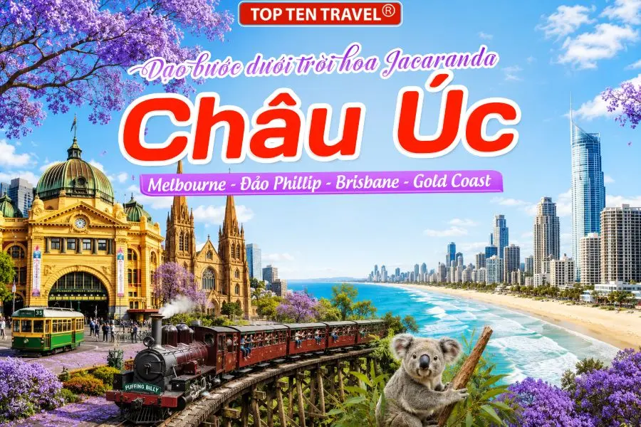 Tour du lịch Úc: Melbourne - Đảo Phillip - Brisbane - Gold Coast 7N7D