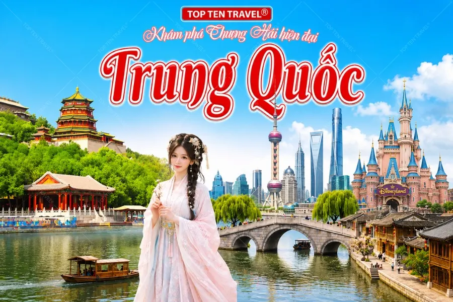 Tour Trung Quốc Khám Phá Thượng Hải: Ô Trấn - Disneyland