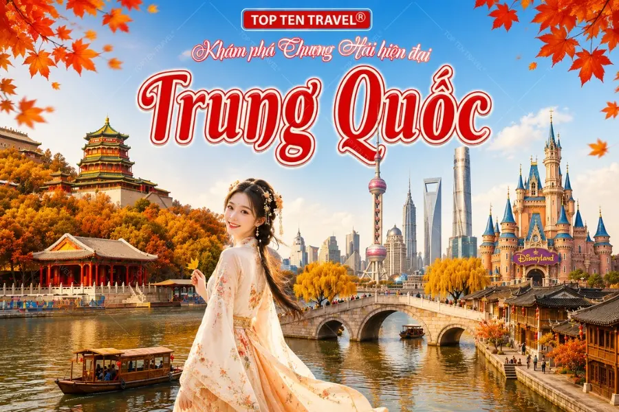 Tour Trung Quốc Khám Phá Thượng Hải: Ô Trấn - Disneyland